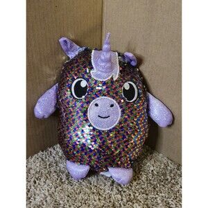Shimmeez 8" Maggie Unicorn Sparkling Reversible Sequin Plush Stuffed Animal